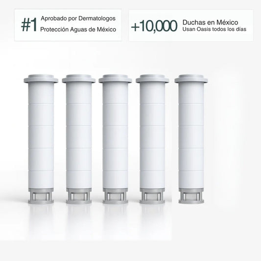 Paquete de 5 Filtros de Repuesto para Regadera